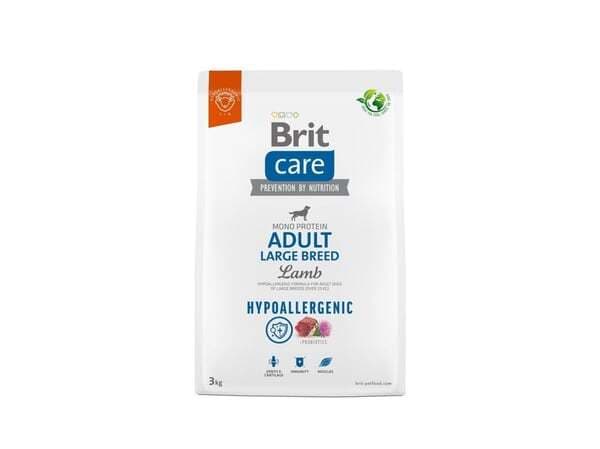 Brit Care Hypoallergenic Adult Large Breed Lamb, Koiran kuivaruoka, 3 kg