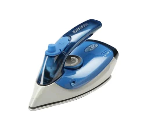 BLACK+DECKER ES9180250B -matkasilitysrauta, 1000 W, 0,04 l, sininen/valkoinen