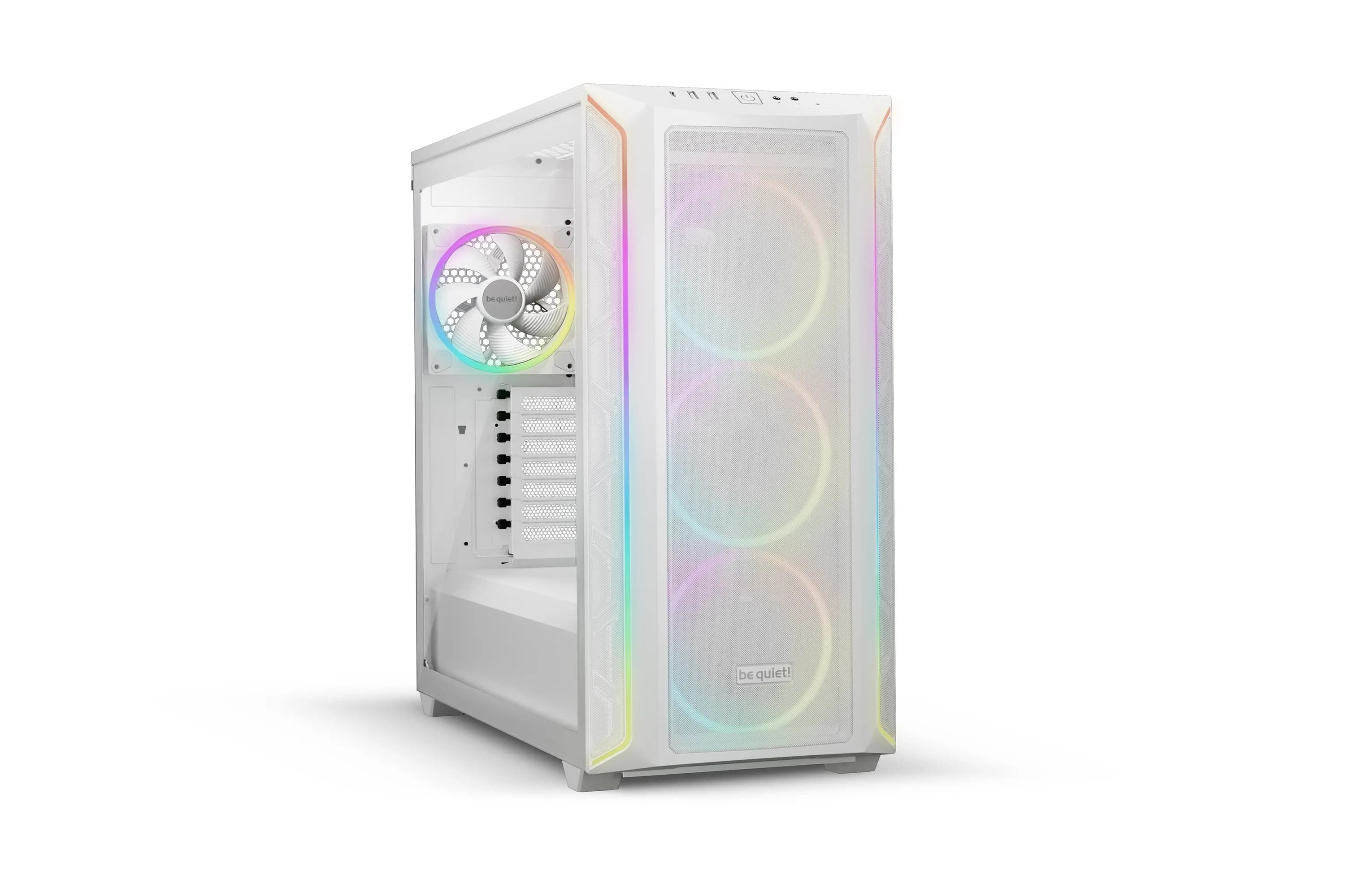 Be Quiet! Shadow Base 800 FX-miditornikotelo ikkunalla ja RGB-valaistuksella, valkoinen