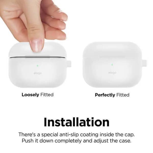 ELAGO Suojalaukku Airpod Pro Karabiinilukko Sininen