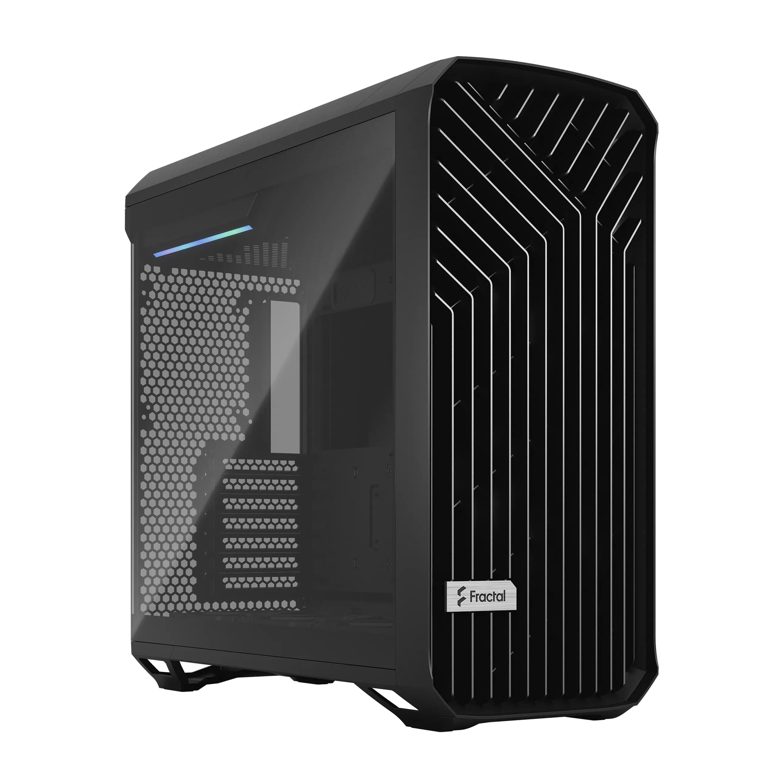 Fractal Design Torrent -miditornikotelo vaalealla ikkunalla, musta