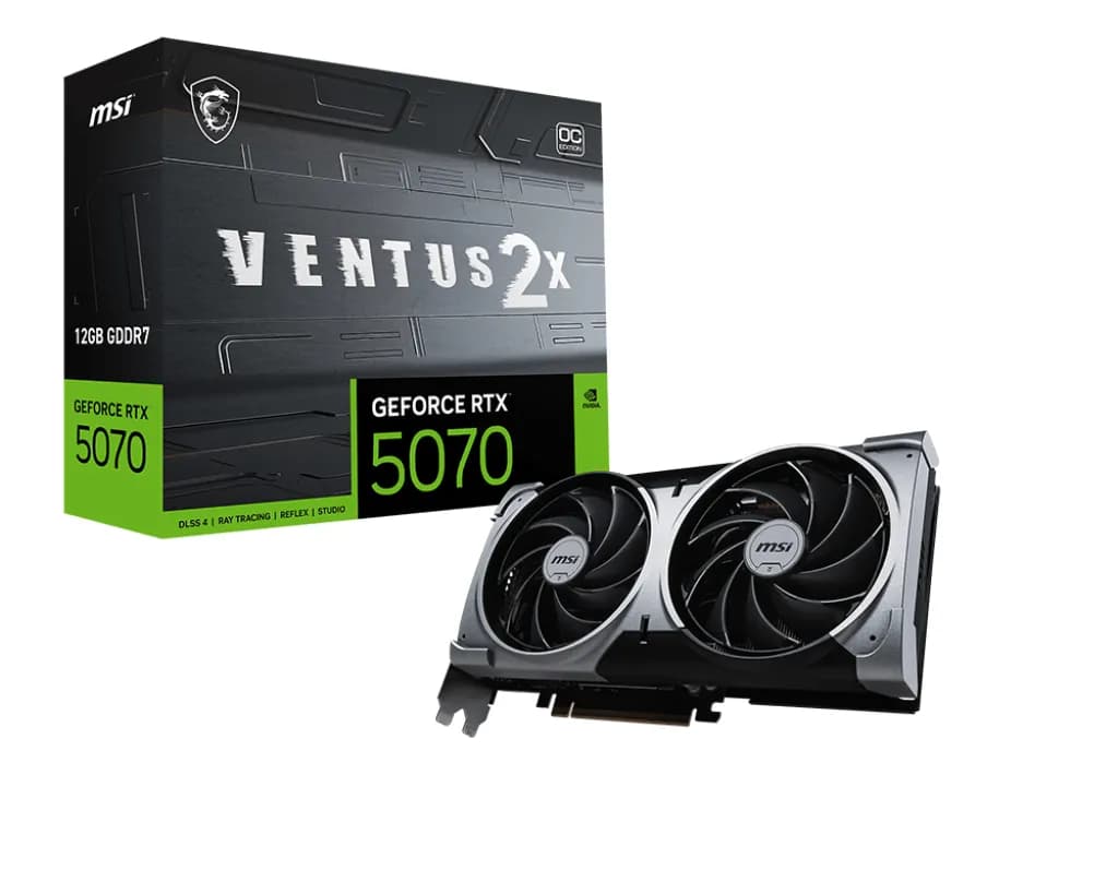 MSI GeForce RTX 5070 VENTUS 2X 12 Gt OC -näytönohjain