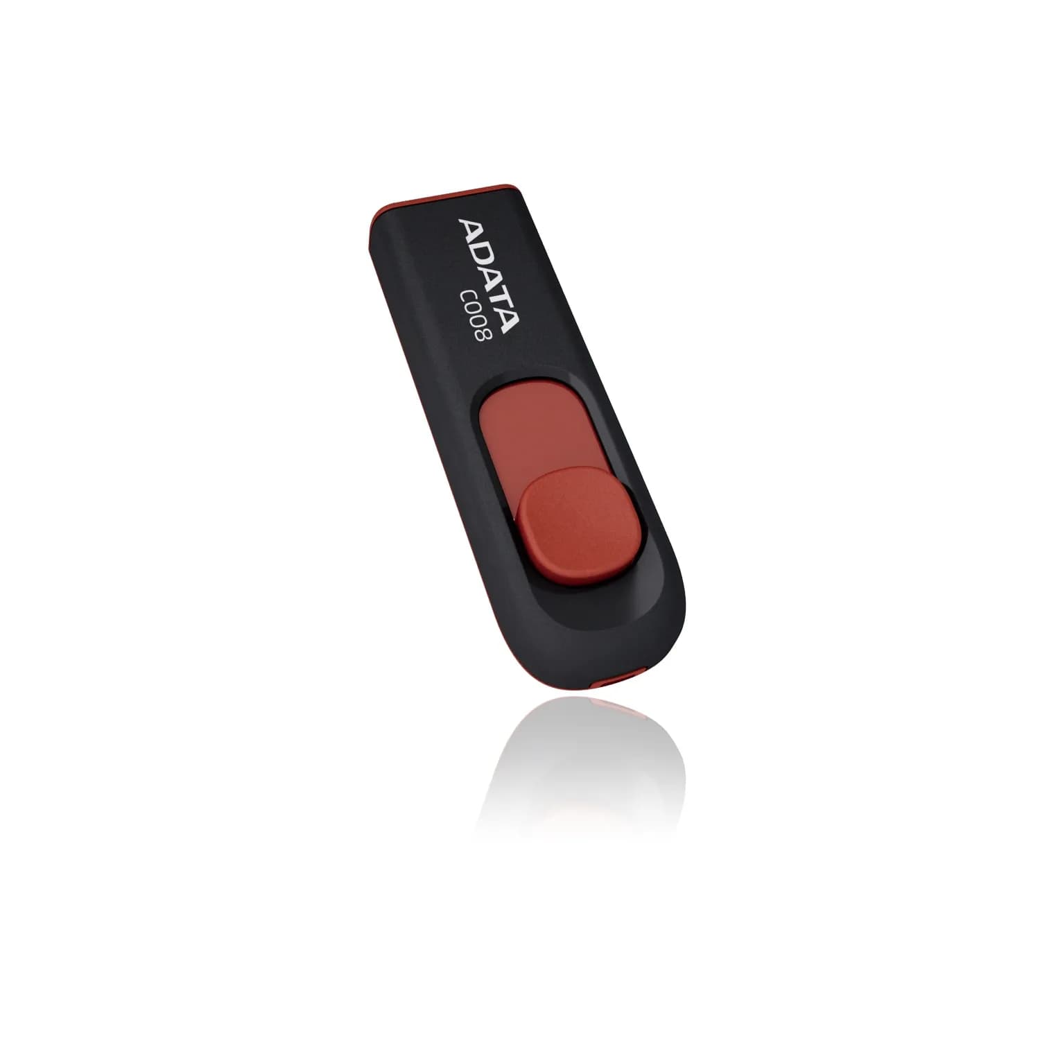 A-DATA C008 USB 2.0 16 Gt -muistitikku, musta/punainen