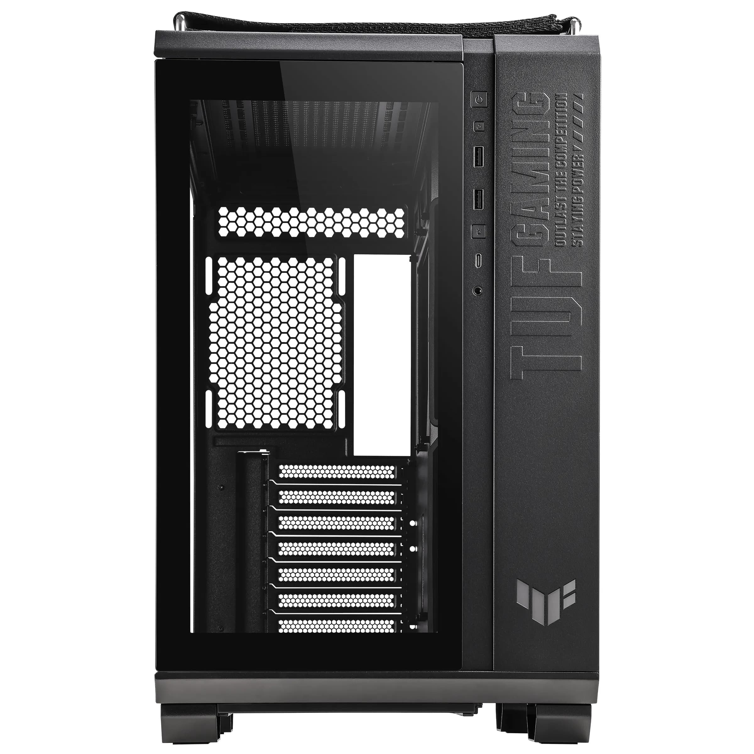 ASUS TUF Gaming GT502 -miditornikotelo ikkunalla, musta