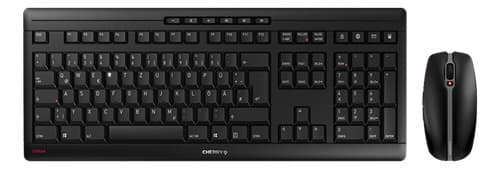 CHERRY Stream JD-8500PN-2 -langaton ergonominen näppäimistö ja hiiri, SX, musta