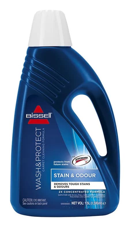BISSELL Wash & Protect 1.5 L -mattojen ja verhoilun puhdistusaine, kirkas