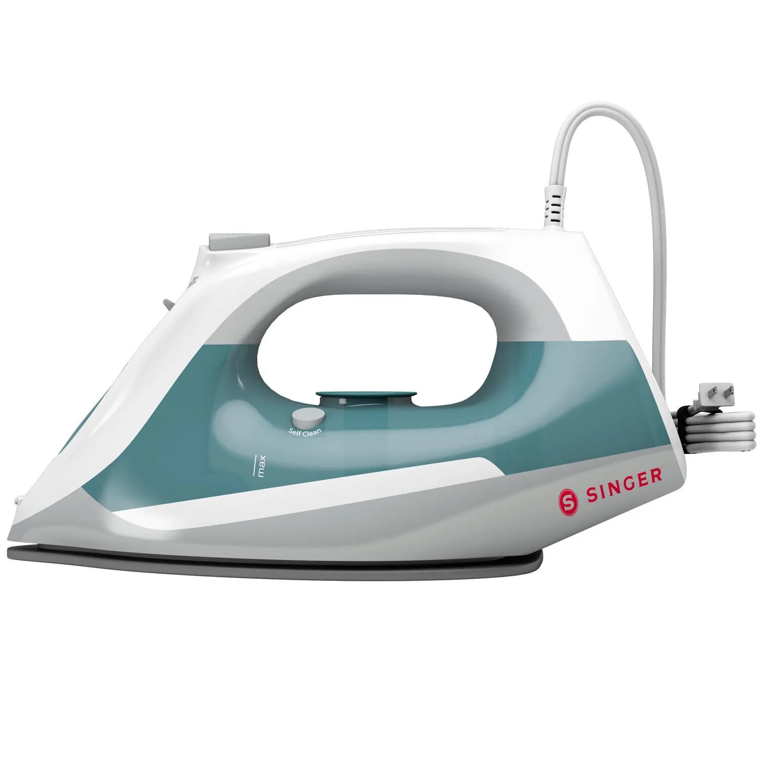 SINGER Steam Choice 1.0 -höyrysilitysrauta, 2200 W, 0,27 l, Aqua/valkoinen