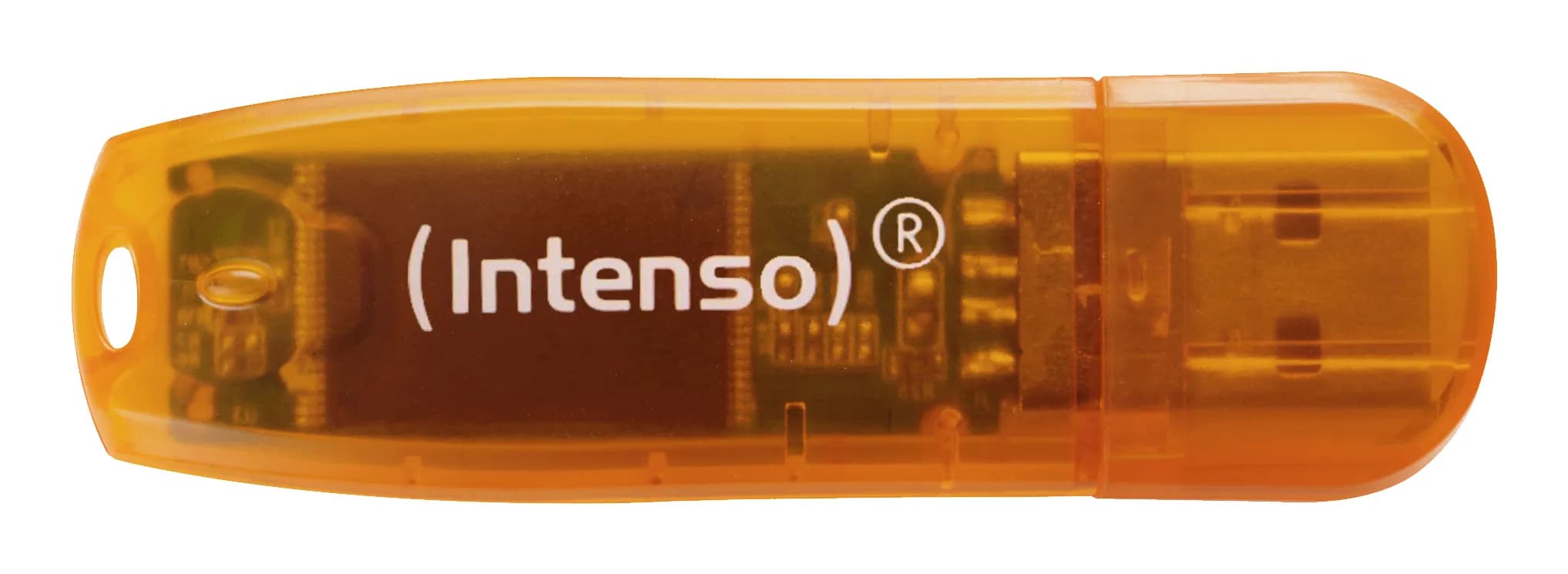 Intenso Rainbow Line USB 2.0 64 Gt -muistitikku, oranssi