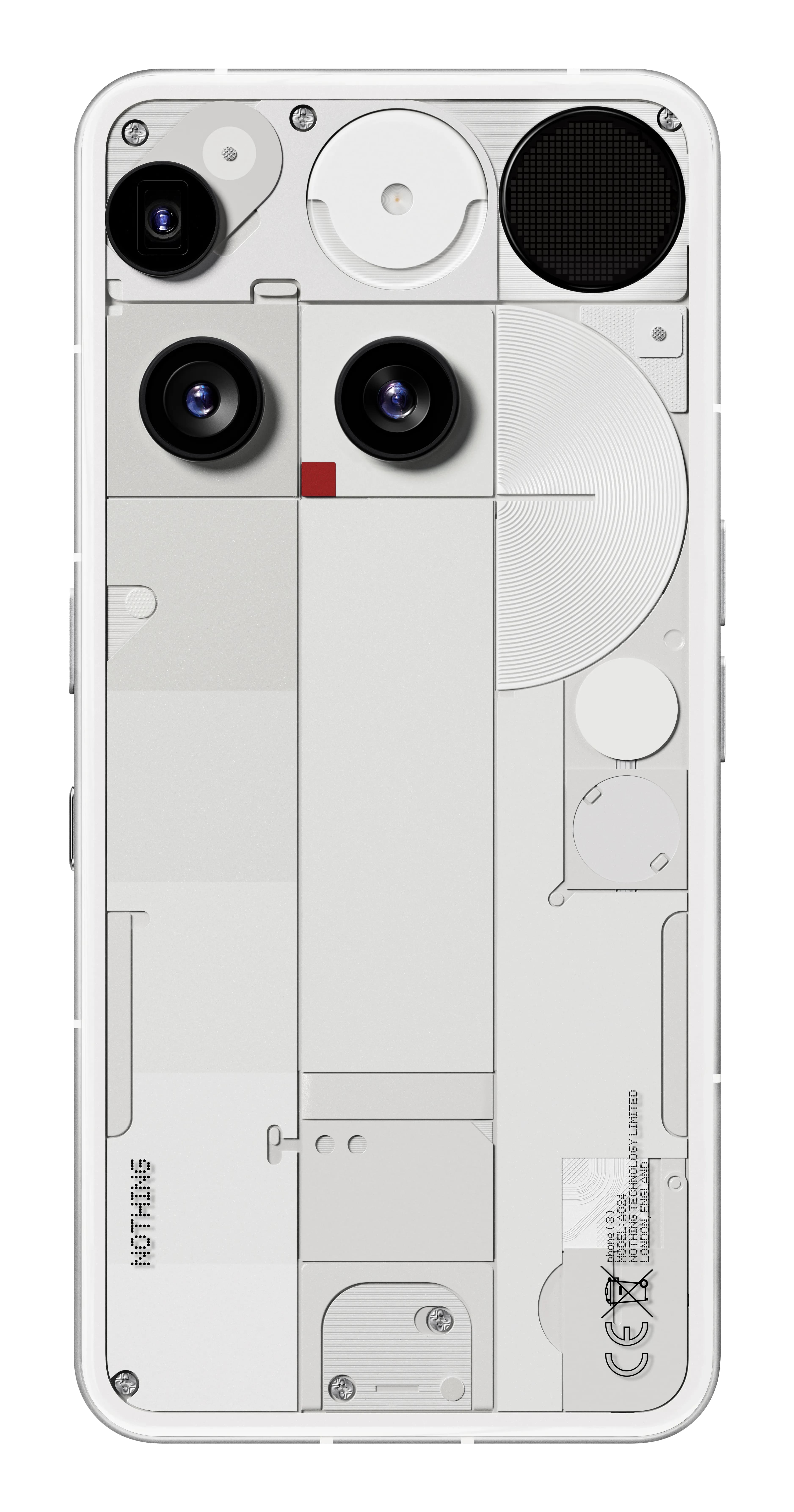 Nothing Phone (3) 12/256 Gt -puhelin, valkoinen