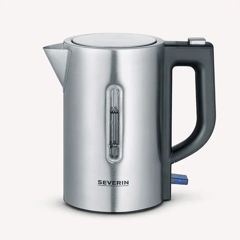 SEVERIN WK3647 Mini Travel -vedenkeitin, 0,5 l, 1100 W, hopea