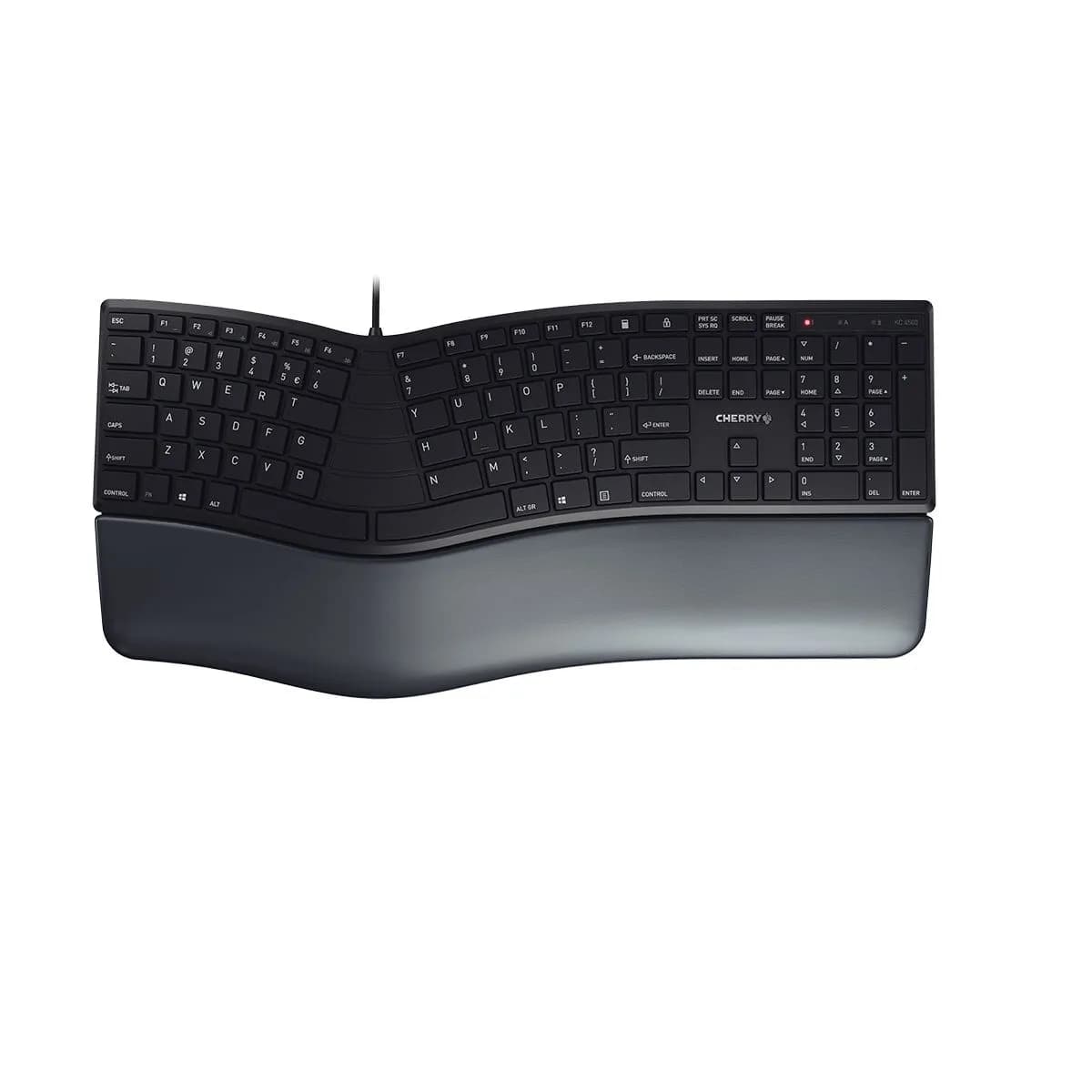 CHERRY KC 4500 ERGO -ergonominen näppäimistö, musta