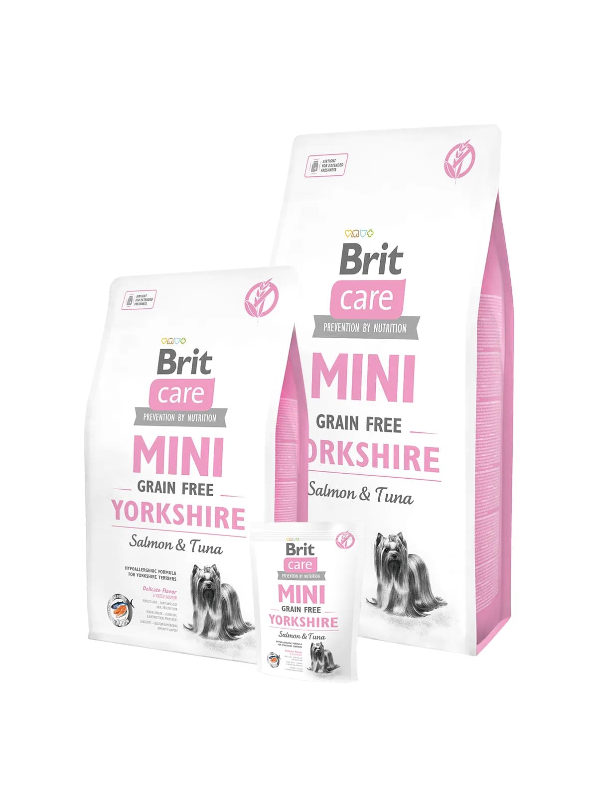 Brit Care Mini Grain Free Yorkshire Salmon & Tuna, Koiran kuivaruoka, Adult, 2 kg