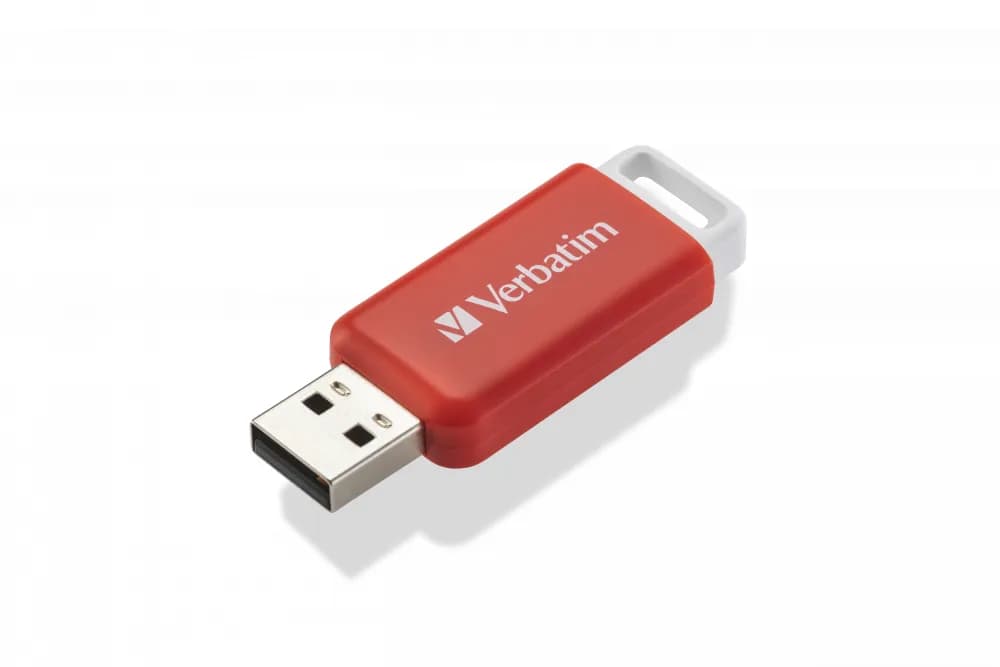 Verbatim DataBar USB 2.0 16 Gt -muistitikku, punainen