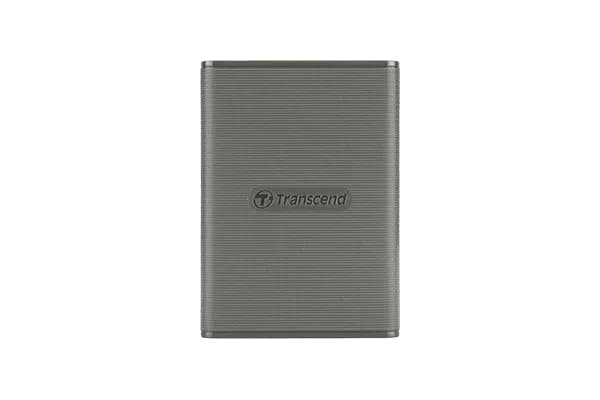Transcend ESD360C 1 Tt USB 3.2 Gen 2x2 (USB-C) -ulkoinen SSD, kannettava, laitteistosalaus, salasanasuojaus, iskunkestävä, harmaa