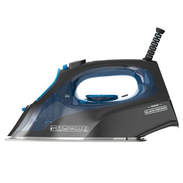 Black+Decker ES9180270B -höyrysilitysrauta, 2600 W, 0,43 l, sininen