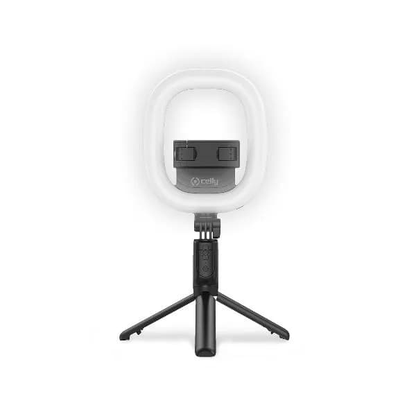 CLICKRINGBT Ringlampa med Tripod/Selfiestick