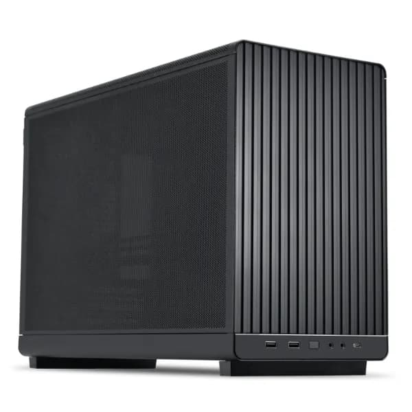 LIAN LI A3 mATX-micro-ATX-kotelo, musta