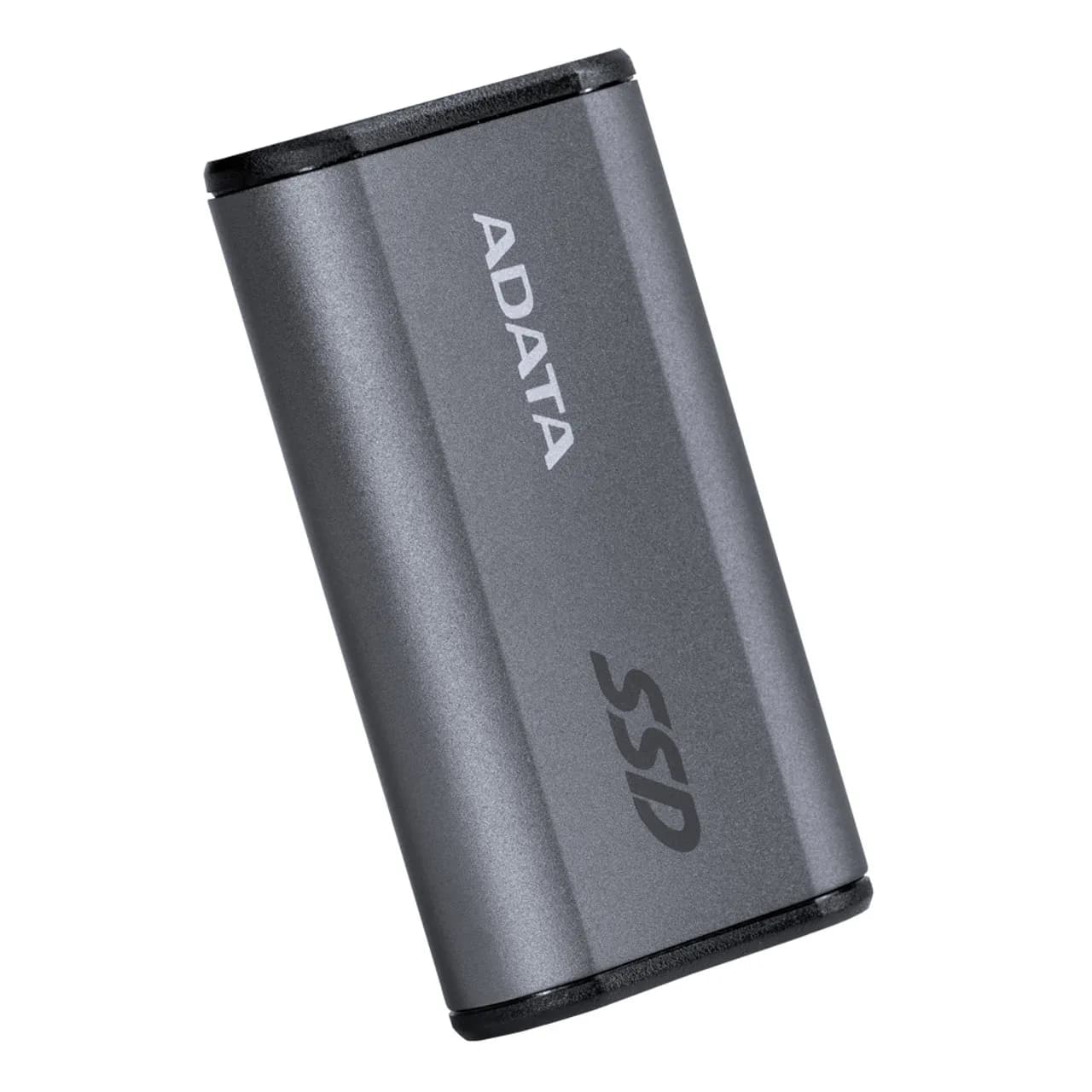 A-DATA SE880 500 Gt USB 3.2 Gen 2x2 (USB-C) -ulkoinen SSD, kannettava, pelikäyttöön, harmaa