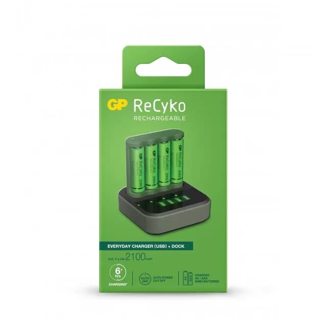 GP EverydayCharger w/chargingstation + 4xAA (PB)