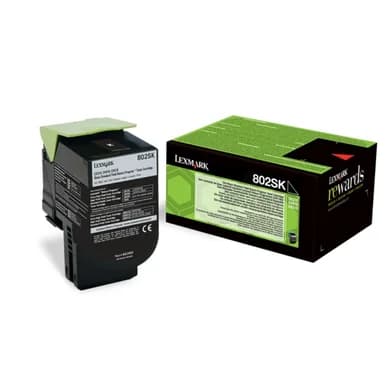 Lexmark Värikasetti musta 2.500 sivua 80C2SKE Vastaa: N/A