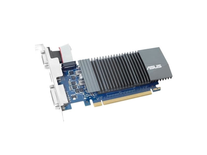ASUS GT730-4H-SL-2GD5 - Grafikkort - GF GT 730 - 2 GB GDDR5 - PCIe 2.0 - DVI, HDMI, VGA - blæserløs