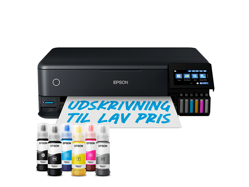 Epson EcoTank ET-8550, Mustesuihku, Väritulostus, 5760 x 1440 DPI, A3, Suoratulostus, Musta