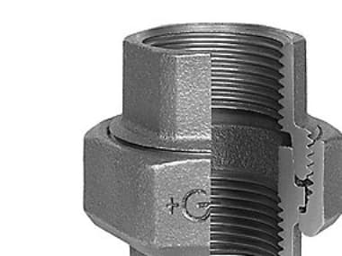GF GEORG FISCHER 11/2 sort union muffe / muffe muffe
