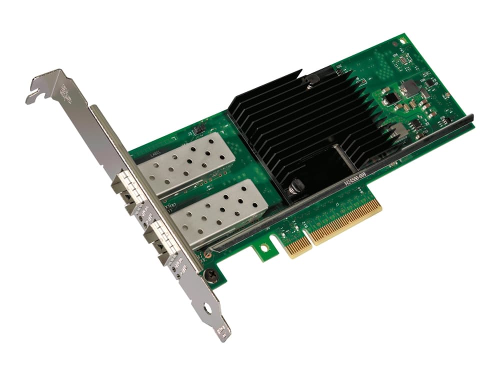 Intel X710DA2, Sisäinen, Langallinen, PCI Express, Kuitu, 10000 Mbit/s, Musta, Vihreä