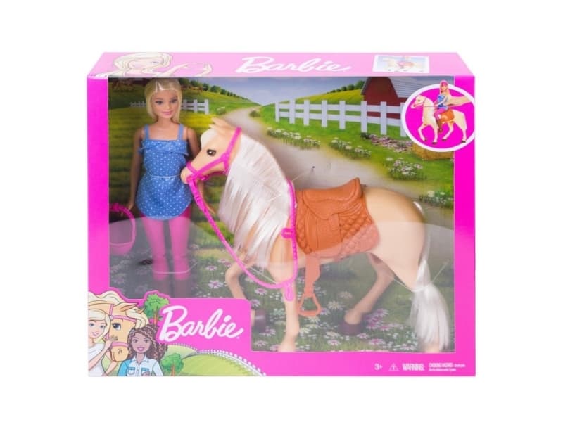Barbie Doll and Horse (Blonde)