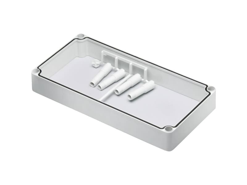 Fibox EKMZR Mellemramme (L x B x K) 380 x 190 x 50 mm Polykarbonaatti Gråhvid (RAL 7035) 1 stk
