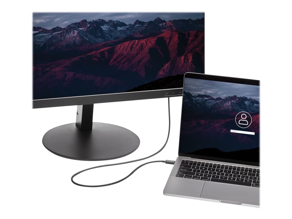 StarTech.com 20Gbps Thunderbolt 3 -kaapeli - 3.3ft/1m - Musta - 4k 60Hz - Sertifioitu TB3 USB-C USB-C - USB-C latausjohto w/ 100W Power Delivery (TBLT3MM1M) - Thunderbolt kabel - USB-C (han) til USB-C (han) - Thunderbolt 3 / USB / DisplayPort - 1 m - lajittelu - P/N: CDP2HDUACP, CDP2HDUACPW, PEXUSB321C varten