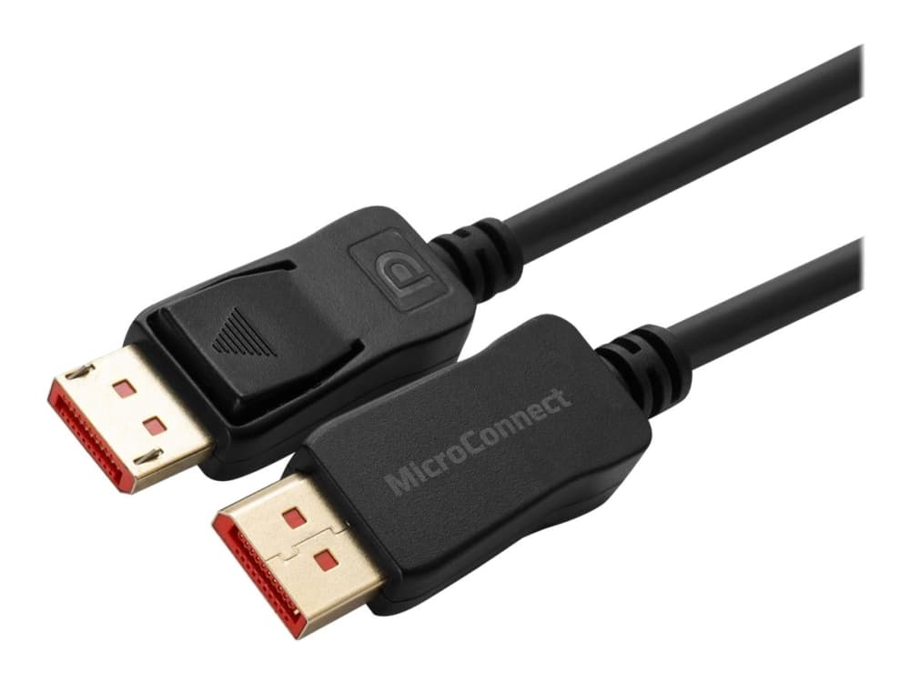 MicroConnect - DisplayPort-kaapeli - DisplayPort (M) katkoviivoitettu - DisplayPort (M) katkoviivoitettu - DisplayPort 1.4 - 1 m - tukee 8K 60 Hz (7680 x 4320) - musta