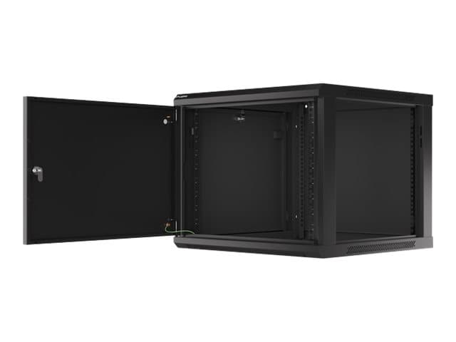 Lanberg WF01-6609-00B, Seinään asennettava laitekehikko, 9U, 60 kg, 23,6 kg, Musta