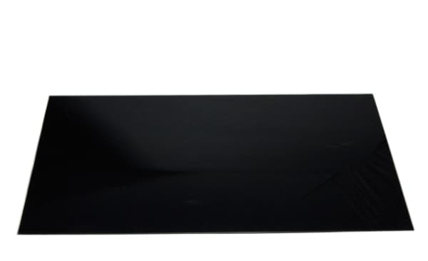 Home> it® neliön muotoinen roiskelevy 80 x 40 cm karkaistua mustaa lasia