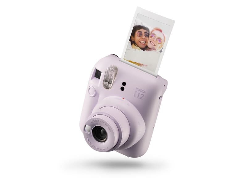 Fujifilm Mini 12, 0,3 - 2,2 m, 7 sek./puoli, 1/2 sek./puoli, 0,37x, AA, 1,5 V