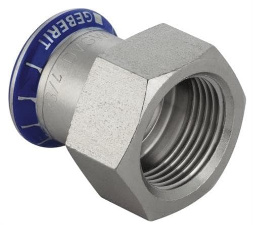 Overg.Mf Rustf 22mm-3/4 - M/indv.Gev MA-Press. Kun M-paketti