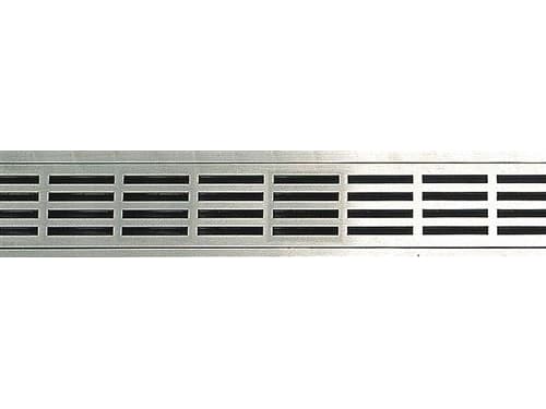 Unidrain-ritilä 3 mm:n vahvuisesta AISI 304 ruostumattomasta teräksestä ClassicLine-kehykseen - malli Stripe, pituus 800 mm