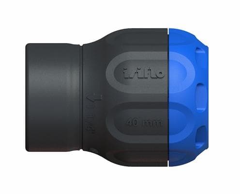 Isiflo Sprint overgang med muffe 40 mm x 1