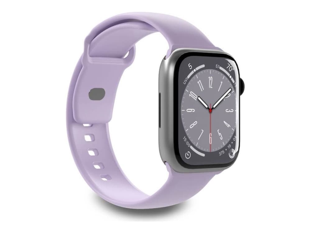 PURO ICON - Elastinen hihna Apple Watch 38/40/41 mm:lle (S/M &amp M/L) (Tech Lavender)