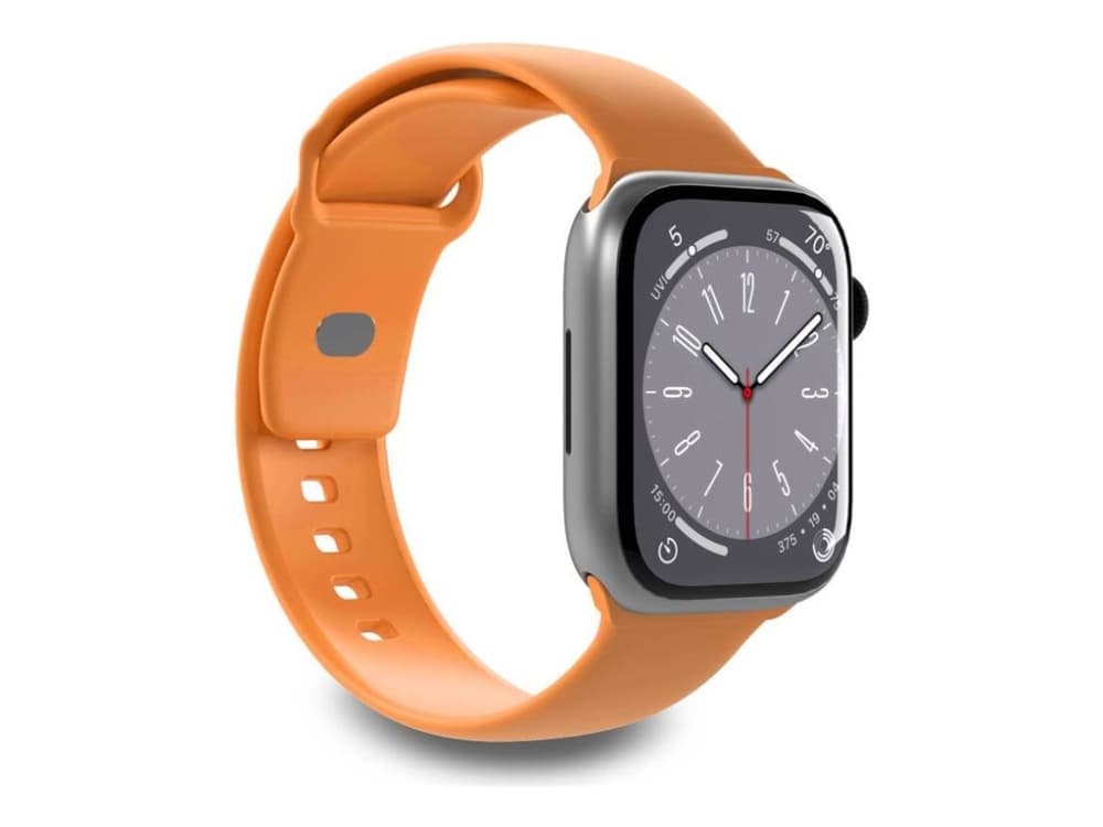 PURO ICON - Elastinen hihna Apple Watchille 38/40/41 mm (S/M &amp M/L) (aprikoosi)