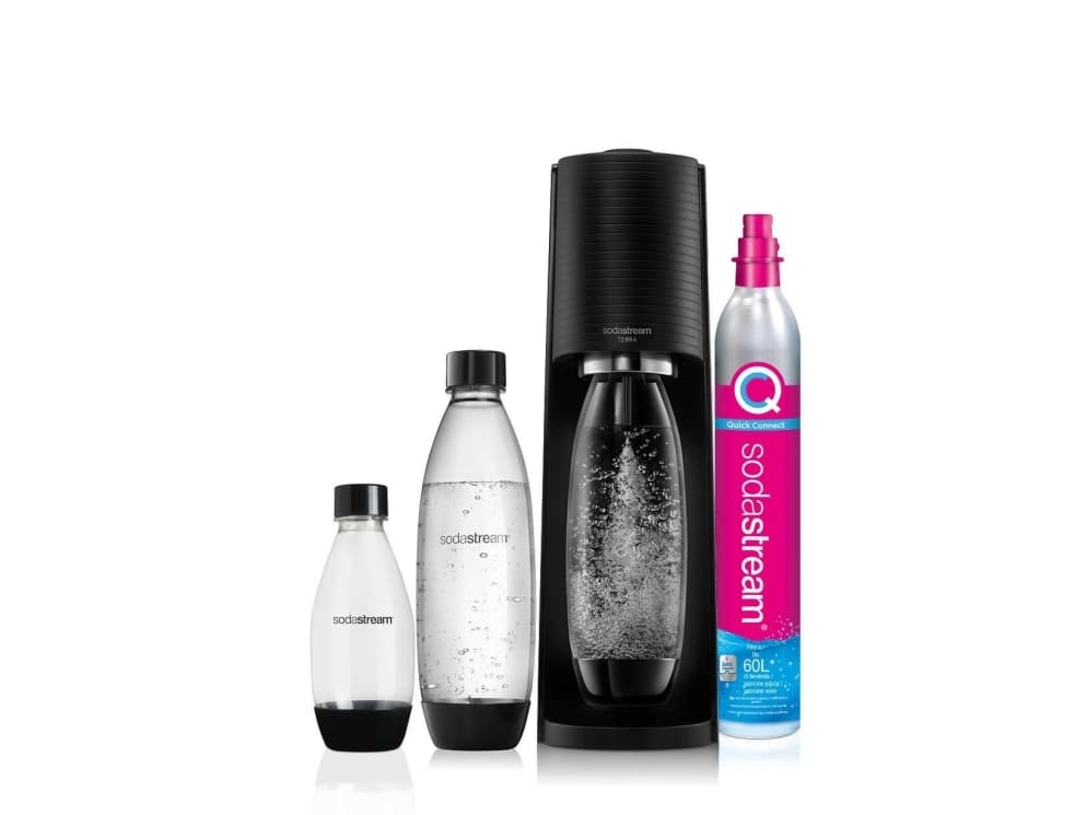 Sodastream Terra Megapack -hiilihapotuslaite, musta