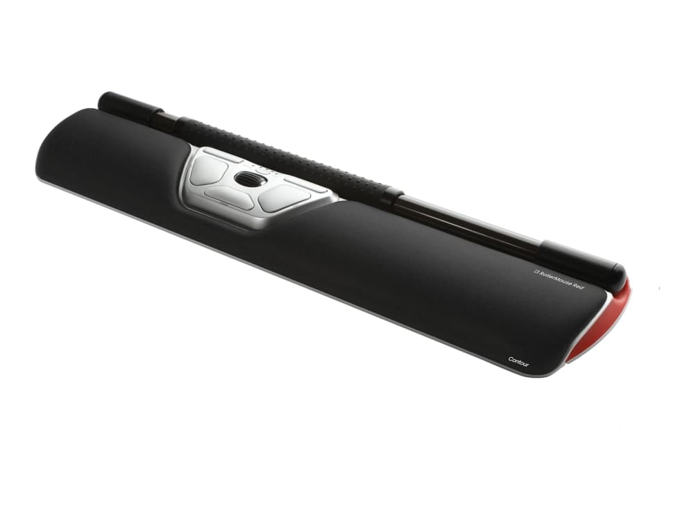 Contour RollerMouse Red - keskeinen osoitinlaite - ergonominen - oikea- ja vasenkätinen - 7 painiketta - langallinen - USB-C