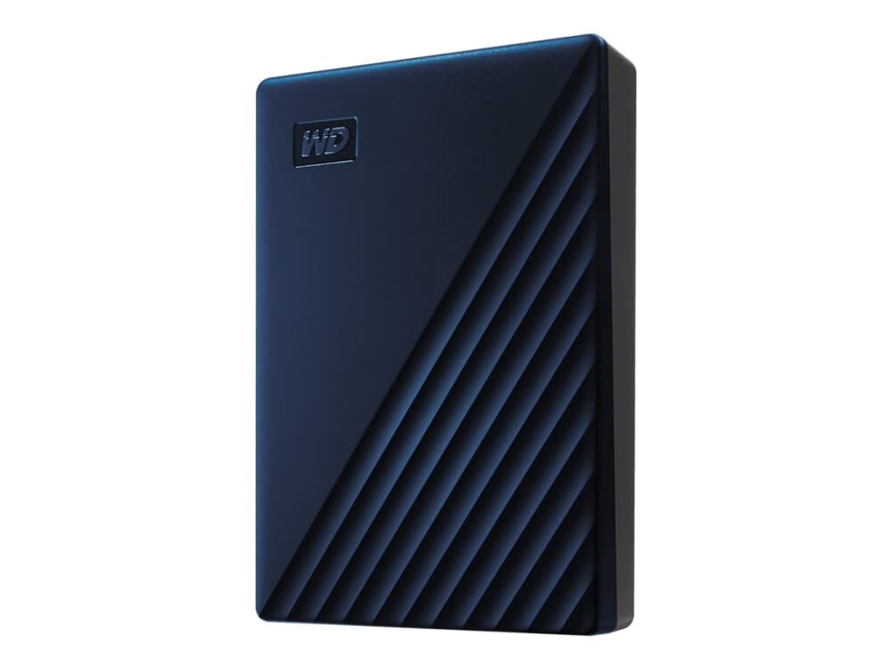 WD My Passport for Mac WDBEJA0060BBL - Kiintolevy - salattu - 6 TB - ulkoinen (kannettava) - USB 3.2 Gen 1 (USB-C-pistokeliitäntä) - 256-bittinen AES - sininen