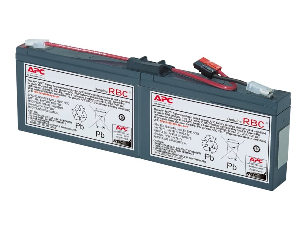 APC RBC18, Sealed Lead Acid (VRLA), 2,59 kg, 35,6 x 302,3 x 101,6 mm, 0 - 40 °C, 0 - 95%