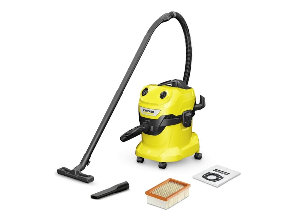 Kärcher WD 4 V-20/5/22, 1000 W, Rumpuimuri, Kuiva &amp märkä, Pussiton, 20 L, Kangas
