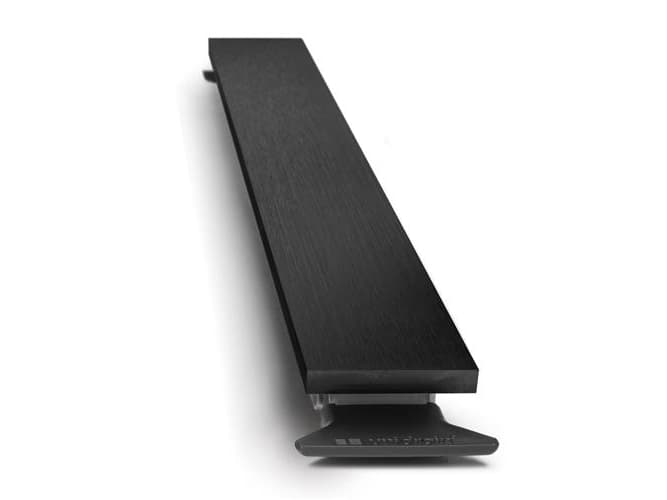 Unidrain HighLine Panel set - Ruostumattomasta teräksestä valmistettu linja. musta. 700mm