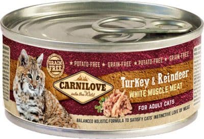 Carnilove Carnilove 100g kissapurkki Turkki Poro