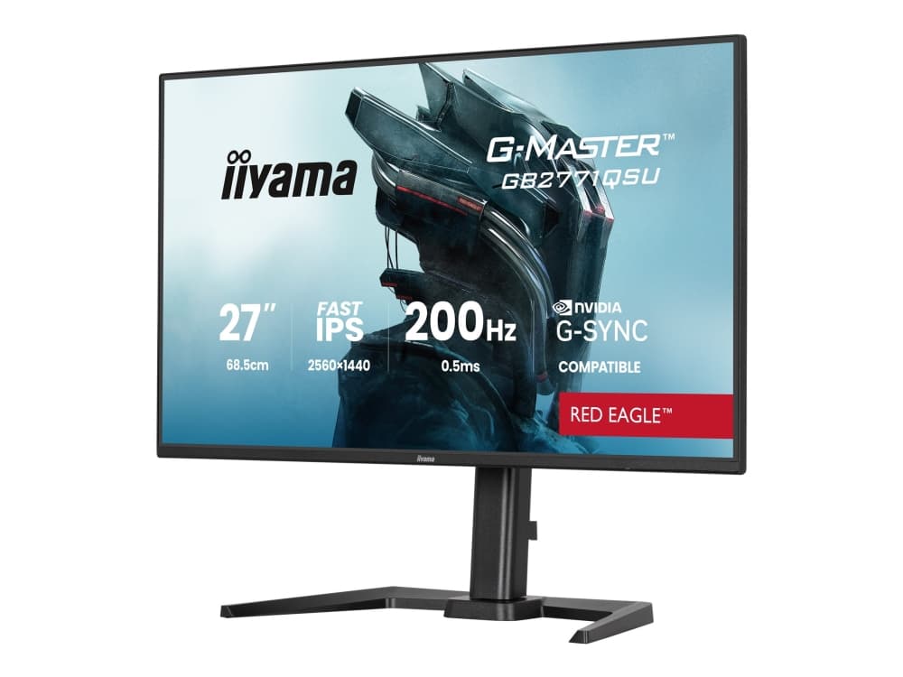iiyama GB2771QSU-B1, 68,6 cm (27), 2560 x 1440 pikseliä, Wide Quad HD, musta