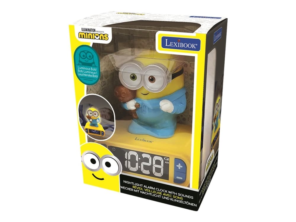 The Minions Night Light Alarm Clock with Sounds
