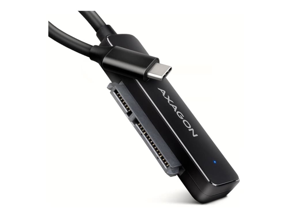 Axagon ADSA-FP2C USB-C 5Gbps - SATA 6G, 2.5 SSD/HDD SLIM adapter - Adapter - Digital/Daten, USB Type-C, SATA, Mies, musta, PC / Notebook / Tablet, Kiina